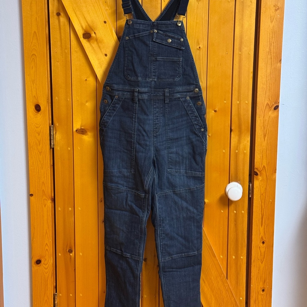 Duluth Trading Co Dark Blue Denim Overalls
